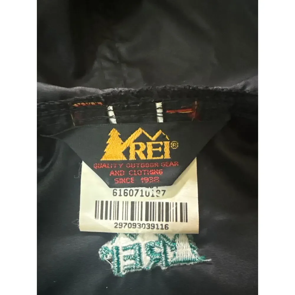 Vtg REI Men's Nylon Anorak Rain Windbreaker Jacket 1/2 Zip Oversized Sz Large